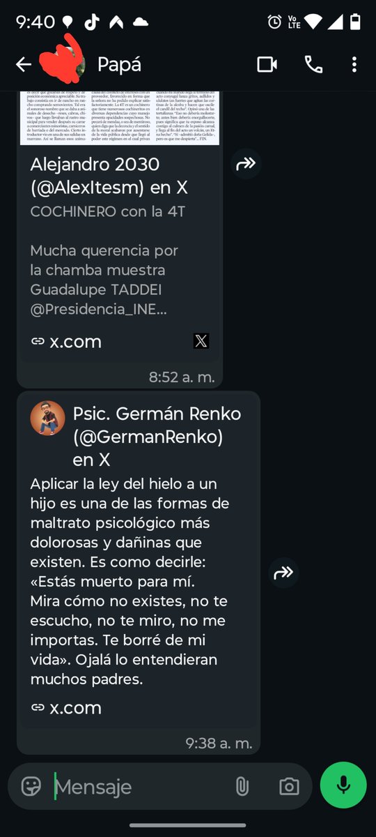 VPMLII's tweet photo. @GermanRenko Sí, él suele mandarme enlaces de tuits que le parecen interesantes. No hemos hablado desde hace meses, supo de una situación fuerte que pasé, pero ya no preguntó cómo estoy, si todo salió bien. A mis 3 años, mis padres se divorciaron y solo volvimos a hablar cuando tuve 18 años https://t.co/M4T0zkSTwI