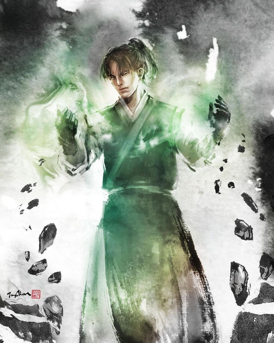 modeus778's tweet photo. Yun didn't just disappear after being exposed as a fake avatar. Jianzhu fed him to a spirit called Father Glowworm. Yun fought the spirit, ATE ITS EYEBALL, and became part spirit. Then he came back and started murdering people. Kiyoshi had no choice but to end him https://t.co/i6R0XEVYp7