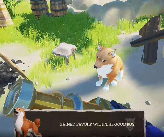 LittleTex67's tweet photo. Yesterday my luck voyage gave me an old boot and in return, the Good Boy's favor๐ถ!
#seaofthieves #goodboy #k9 #screenshot #oldboot https://t.co/hyurjx8g14