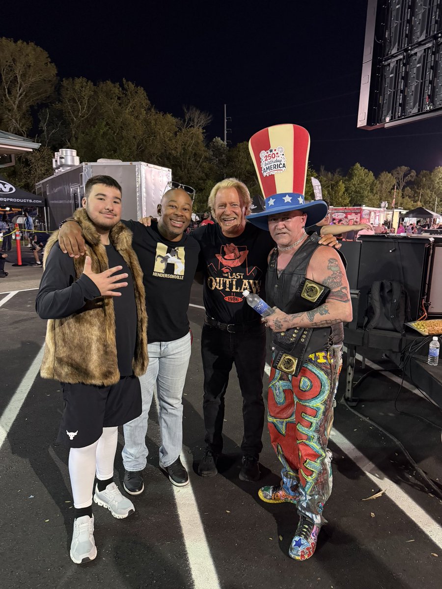 MyWorldPod's tweet photo. What a crew at @RealJeffJarrett’s All-Star Super Slam this past Thursday!

Kody Angle, @TheLethalJay, Double J, and Jamie “J.C. Ice” Dundee! https://t.co/RzDu7lKkuj