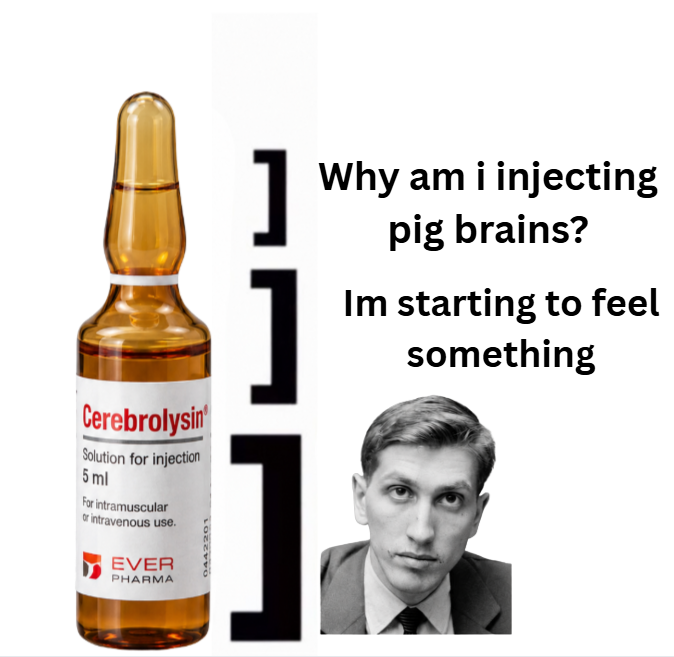 doctormorphh's tweet photo. injecting cerebrolysin only sounds crazy to the ones who dont know the benefits but after hearing the benefits it becomes quite obvious why everyone is using it. https://t.co/I0bdHcfyje