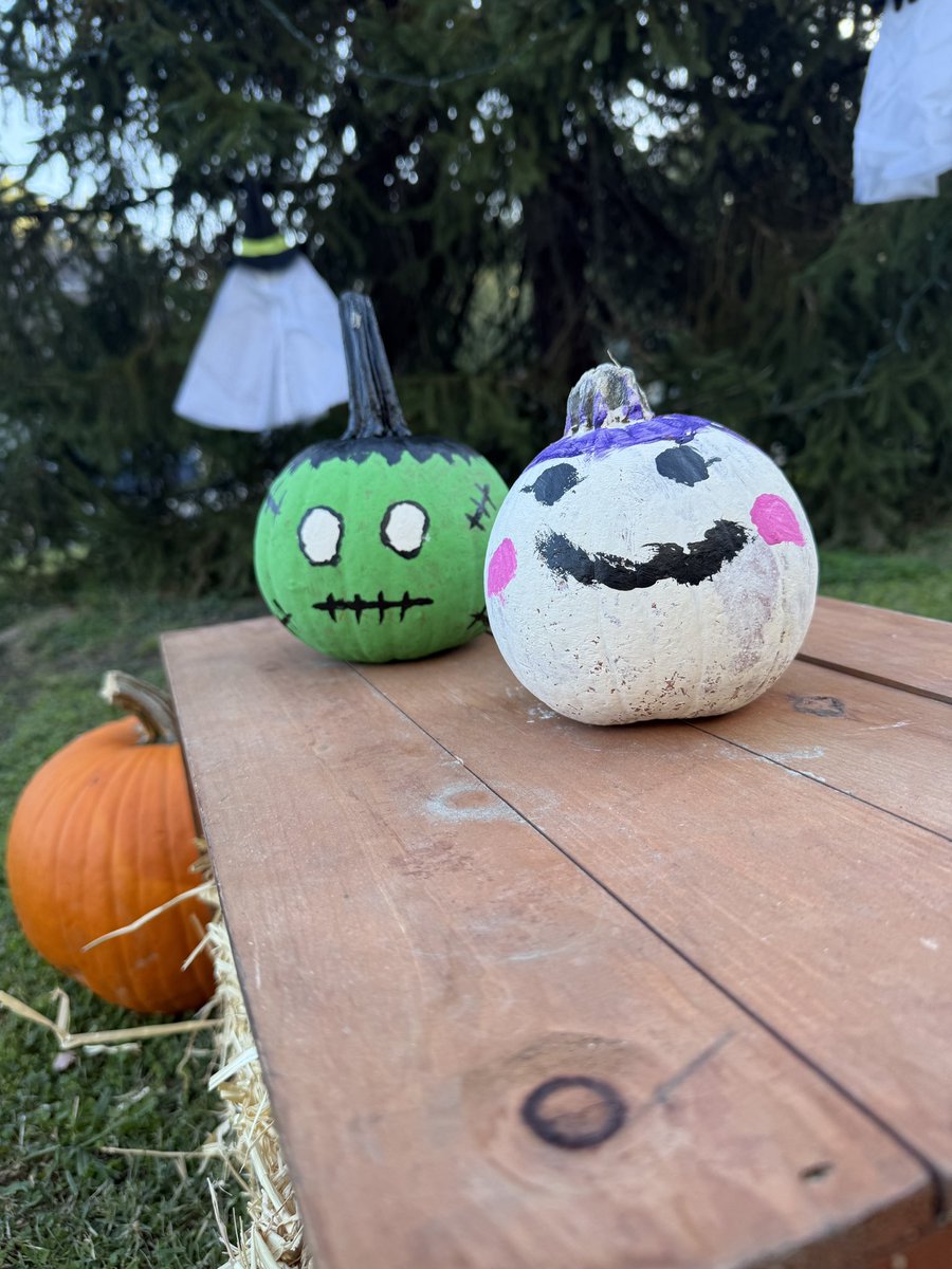 eb_doesit's tweet photo. My niece and I painted pumpkins today and she wanted me to share on the internet 😊 https://t.co/4TfT25W5OJ