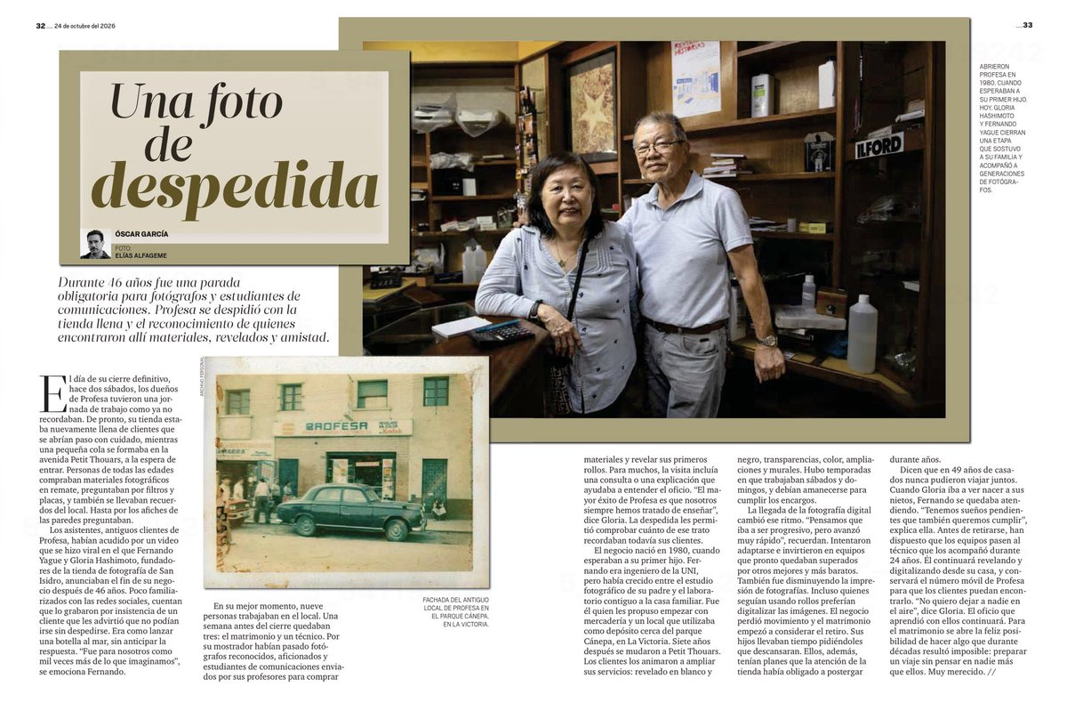 jesusverdeL's tweet photo. Este es el real fin de una era porque se trata de una pérdida justo cuando la fotografía analógica es añorada por miles. Punto aparte, revista #SOMOS volvió a ser lo que fue con historias muy buenas. https://t.co/pYQG0cFEQz