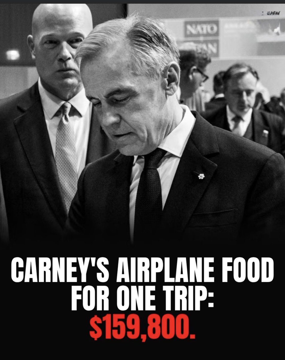 JayGenXer's tweet photo. Canada's largest employer of veterans just lost a CRA security contract over an $80,000 gap. 🎖️

John Brassard had a fix.

Skip the nearly $160K in plane food on the PM's next trip.

Chilean sea bass. "Death by chocolate." 🍫
About $2,850 a passenger for one week of flights.

Carney left it to his Secretary of State, who dodged the catering part entirely.

Veterans lose their jobs. The dessert cart stays. 🤦🏻‍♂️

Check the menu, eh? 🇨🇦