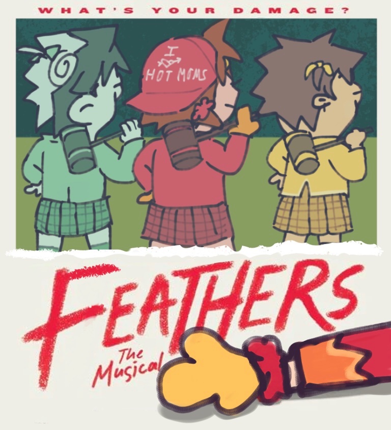 sunni_april's tweet photo. coming to theaters near you "Feathers The Musical" https://t.co/lchHnLrG5Q