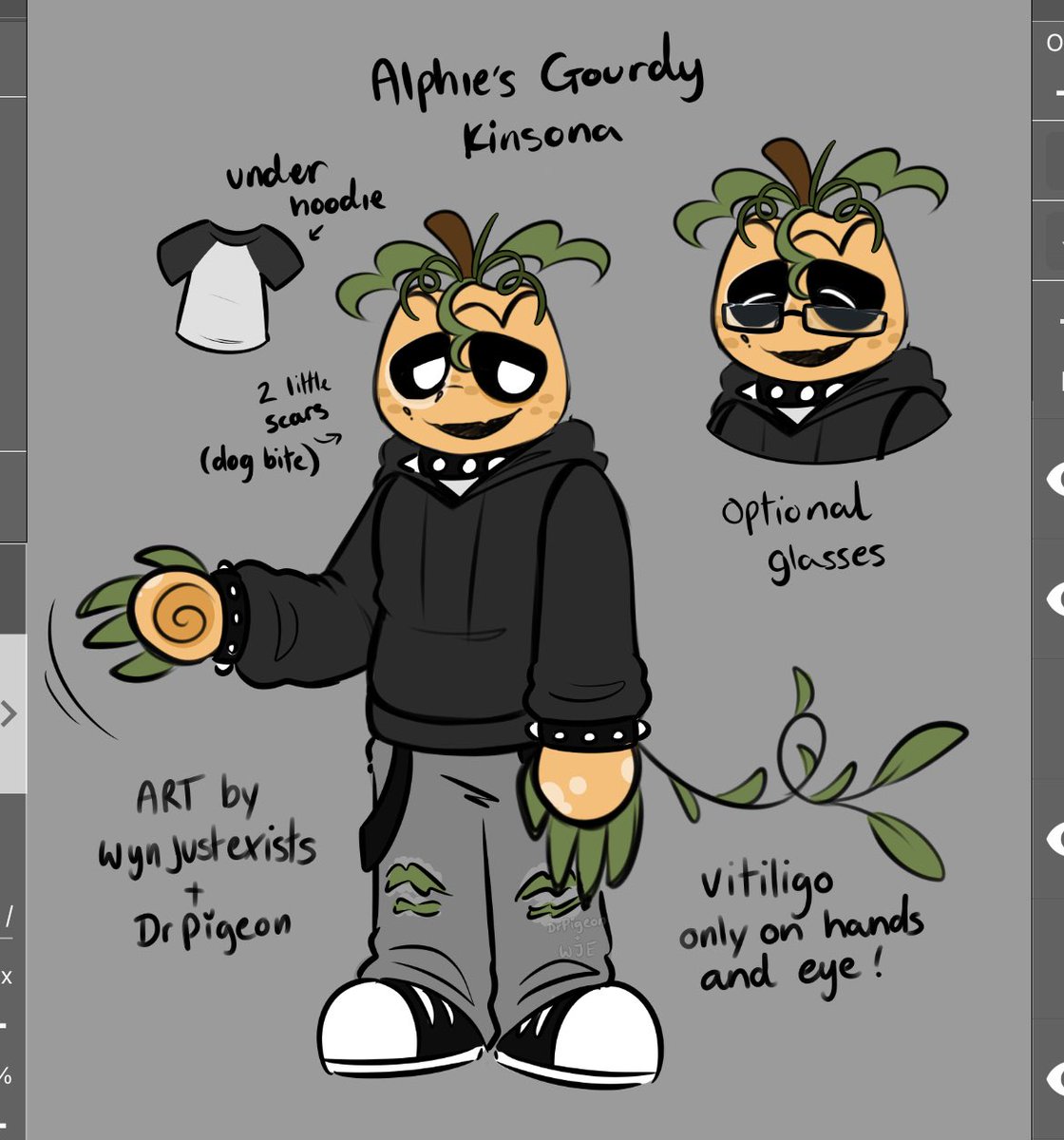 DrPigeon_'s tweet photo. I made,, a Gourdy kinsona ,, with my best friend’s help! Thank you @WynJustExists for helping me with this 🥺🥺🥺

#kinsona https://t.co/O9xAJVkNnE