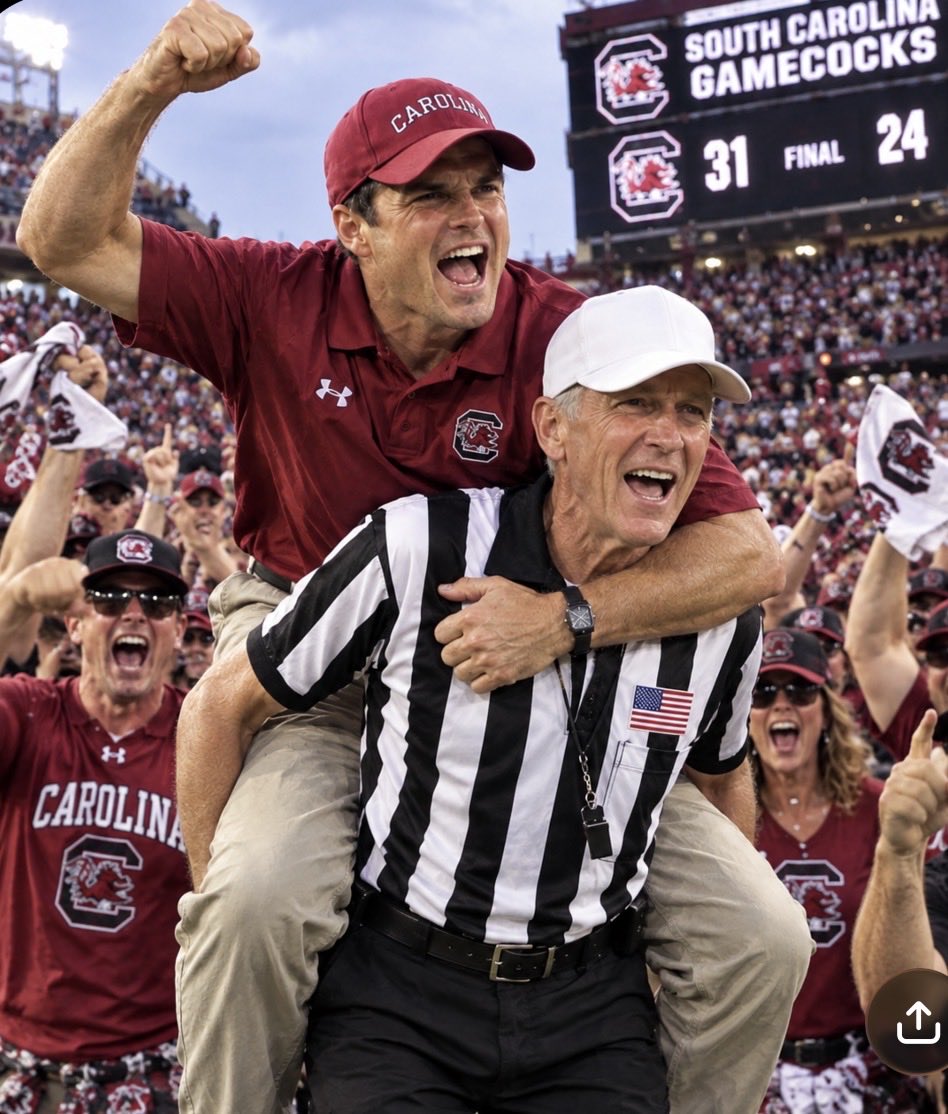 Oystershucka's tweet photo. @VolGov53 Did thank the head ref and former Alabama QB? https://t.co/maRzIuGYom