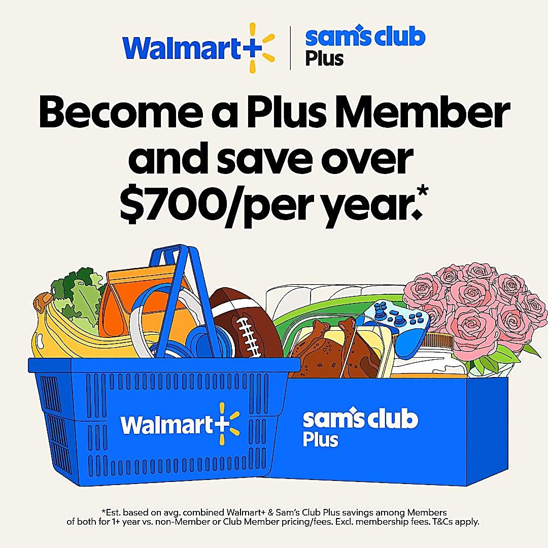 TheReviewWire's tweet photo. DID YOU HEAR THE NEWS...

Two memberships, more benefits, one great price! 💸 Sam’s Club Plus now includes Walmart+ 💃 (ad) https://t.co/eRzxOhYSTV

#Deals #walmart #SamsClub https://t.co/Tz9Wv5EElM