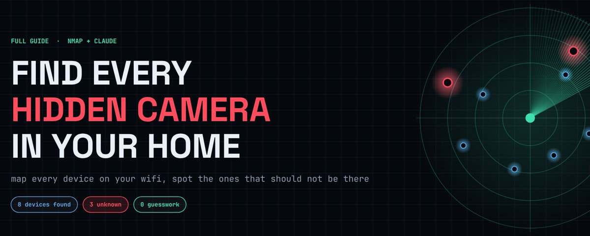 HOW TO FIND EVERY HIDDEN CAMERA AND ROGUE DEVICE IN YOUR APARTMENT WITH CLAUDE (FULL GUIDE)