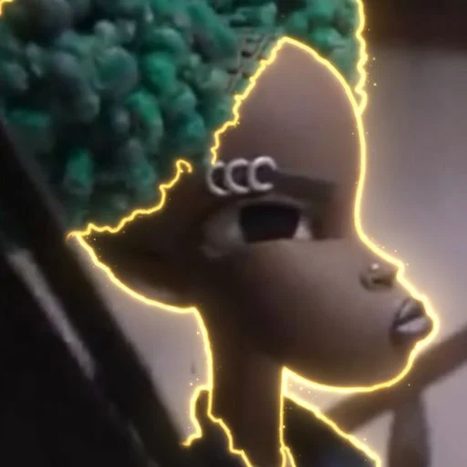 DEVOR56342's tweet photo. This cartoon character is single handily nukeing the Netflix stock.

The black character's name is "Kat" and she is being Memed EVERYWHERE.

GENNY PAIRED TO NETFLIX (NFLX) STOCK.
https://t.co/7uiscYzXvH https://t.co/wnXhTNq53E