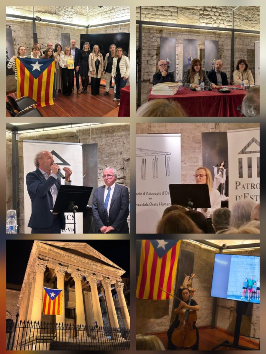xandri_lluis's tweet photo. El nostre més sincer agraïment a la Junta d'
 @advocats_d a la MHP @LauraBorras i al Sr. @boye_g, i a tots els qui vau omplir el Temple Romà de Vic al Memorial Lluís Xandri.
Un acte molt emotiu per a la nostra família ❤️ https://t.co/CxEt16PWbr
