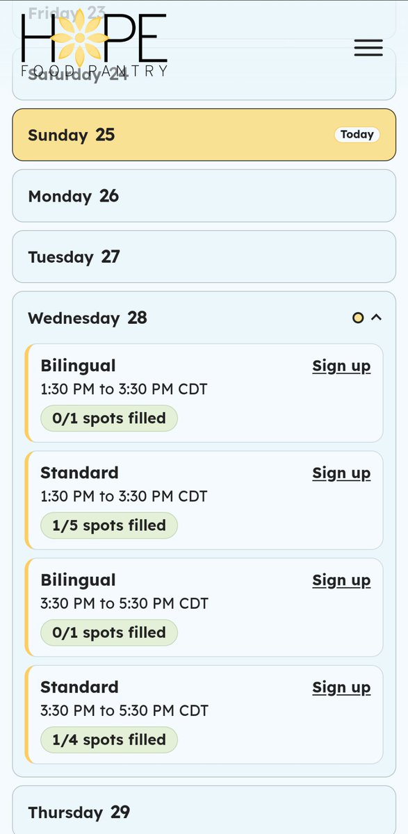 RockyRoad226's tweet photo. @RemyAlidarso @X @grok Here's a couple I can share! It's meant to be a replacement for SignUpGenius since that has been a pain point for some of the volunteers. The app is purely for logistics, but the gifts idea might have to get used somewhere down the road. I appreciate the suggestion 🙂 https://t.co/l50ugw7dhM