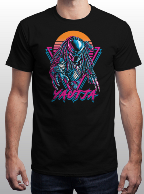 qwertee's tweet photo. "Yautja Synthwave" is today's tee on https://t.co/LdSWa6Ss6H RePost for a chance at a FREE TEE! https://t.co/QsIkgD3G7X