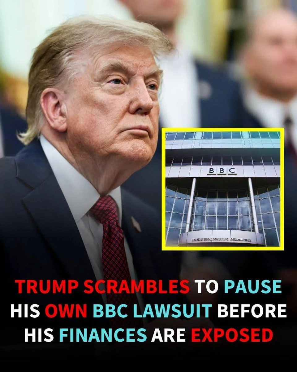 essenviews's tweet photo. Trump Sued the BBC for $10 Billion. Now He’s Filing Emergency Motions to Hide His Financial Records https://t.co/vp5Oc4eeu8