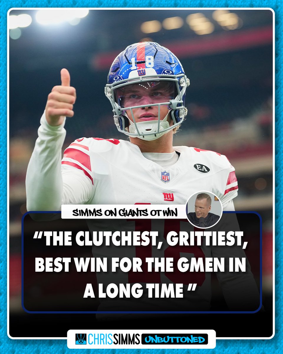 CSimmsQB's tweet photo. The Giants have a togetherness that I really like. https://t.co/QEhmOpsG4A