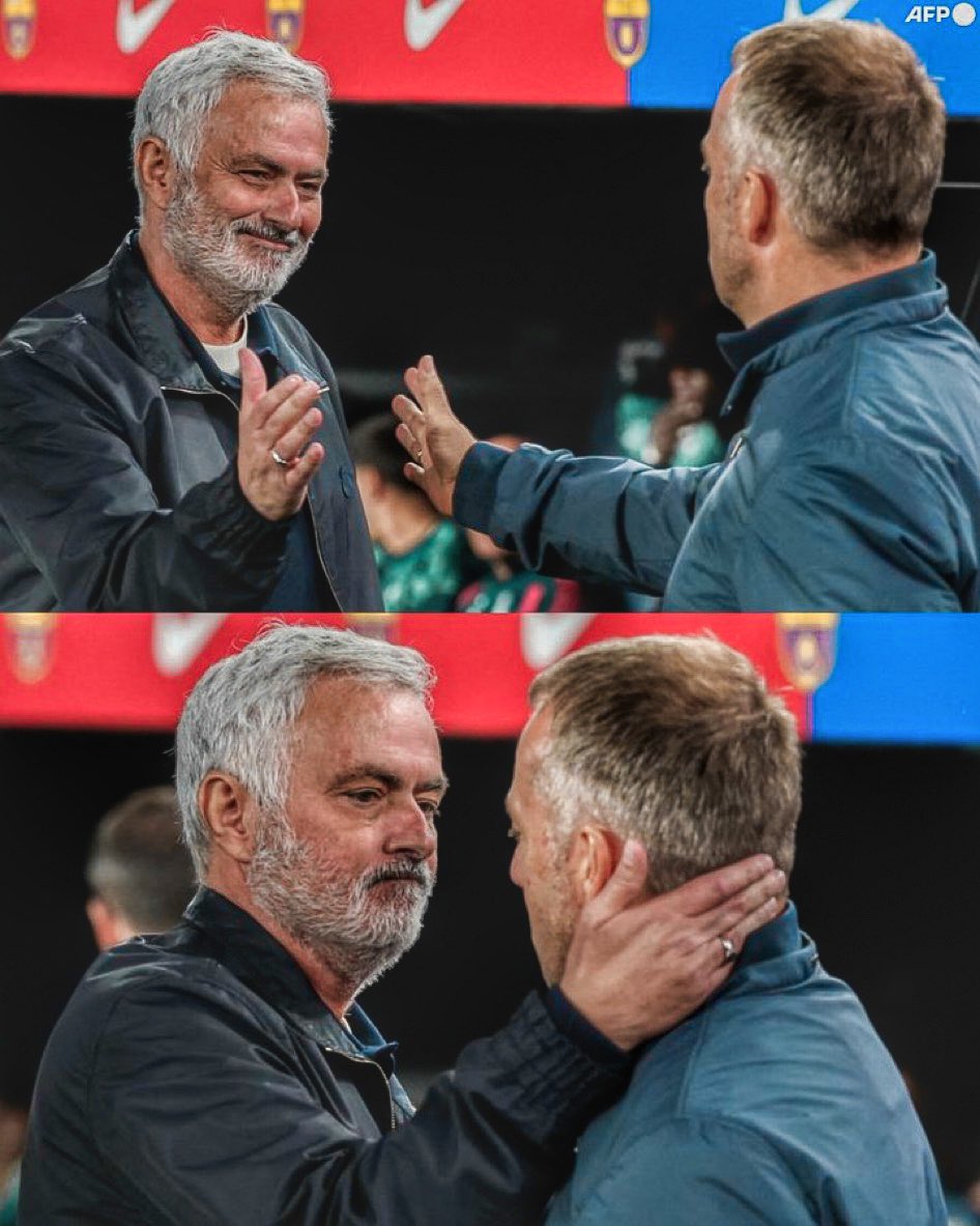 FansTribeHQ's tweet photo. 🚨 ⚪️🇫🇷💯 Kylian Mbappé writes his name in history with a brace against Barcelona, securing a 2-1 El Clásico win for Real Madrid and Reaching 100 goals in just 116 appearances as Los Blancos showed why they own the big stage — Jose Mourinho Effect😅👀

#Mbappe #RealMadrid #Barcelona #ElClasico #LaLiga