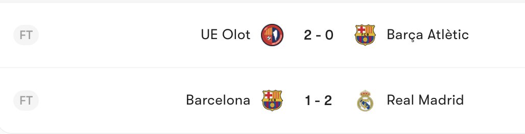 totalBarca's tweet photo. Barca lost. Baby Barca lost.

A very bad day. https://t.co/1CbmLCpyfc