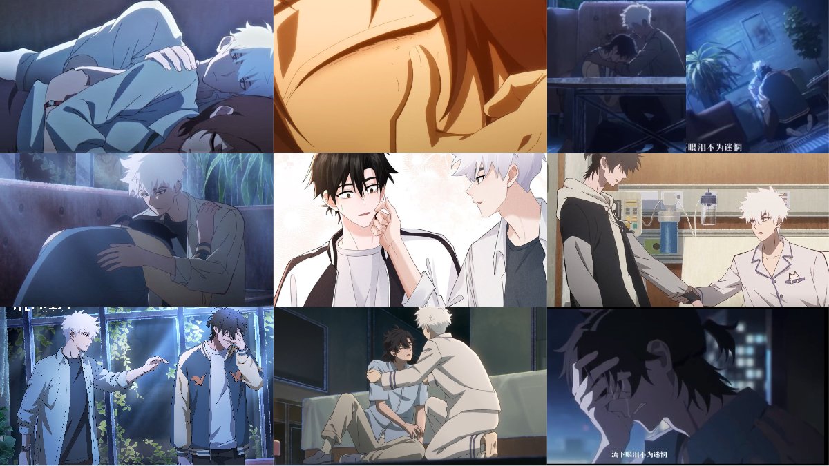 wrathguang's tweet photo. lu guang isnt even the type to seek physical comfort,yet the second cxs needs it, hes holding him &amp; wiping his tears. he WANTS to be there for him. cxs' vulnerability isnt a burden;lg loves ALL of him. theres something tender about comforting the person who gave your life meaning https://t.co/sC0je4dxjs