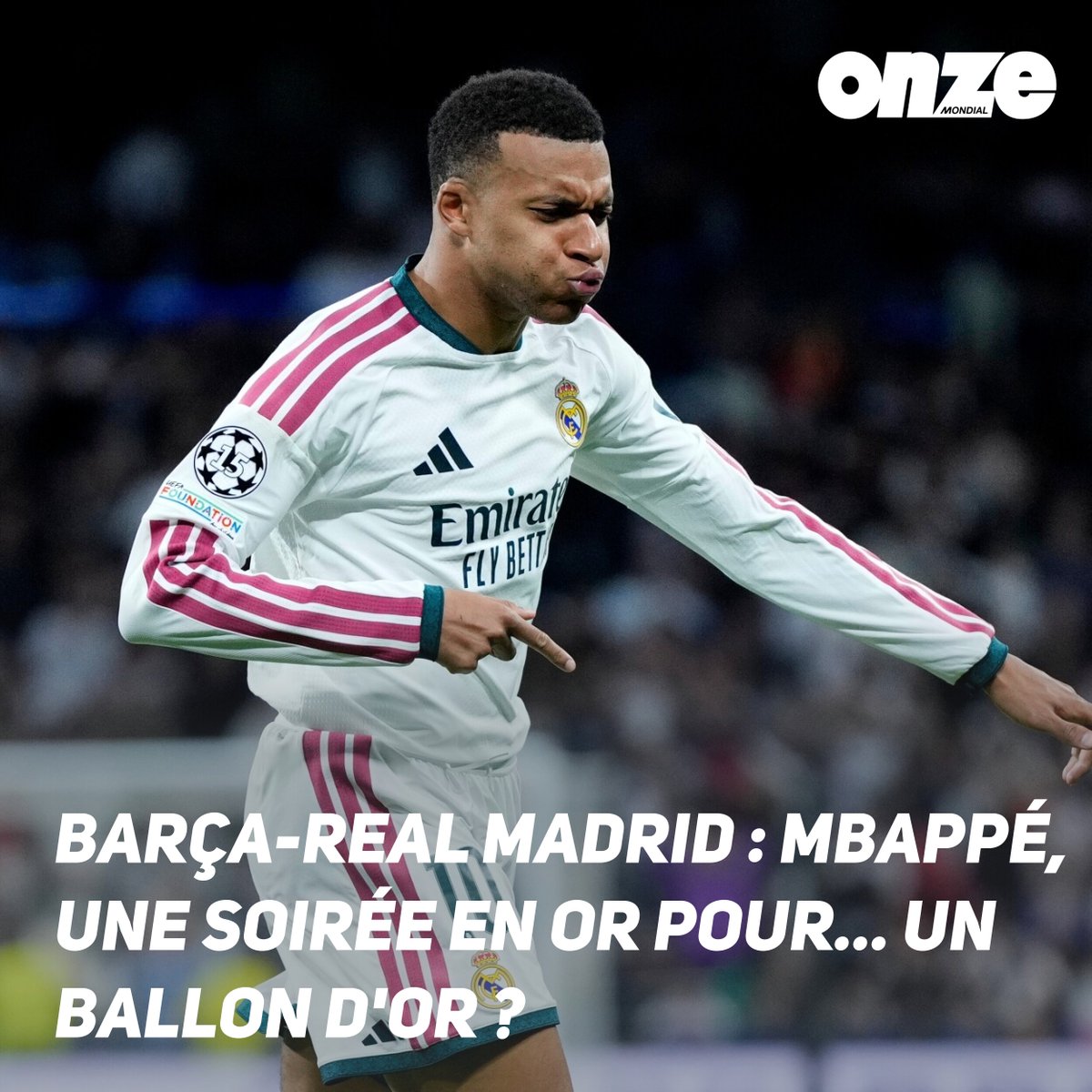 OnzeMondial's tweet photo. 🤔 Selon vous, Kylian Mbappé va-t-il être sacré Ballon d'Or ?
➡️ https://t.co/b9i7af0CeM https://t.co/tF4kPqtZRR