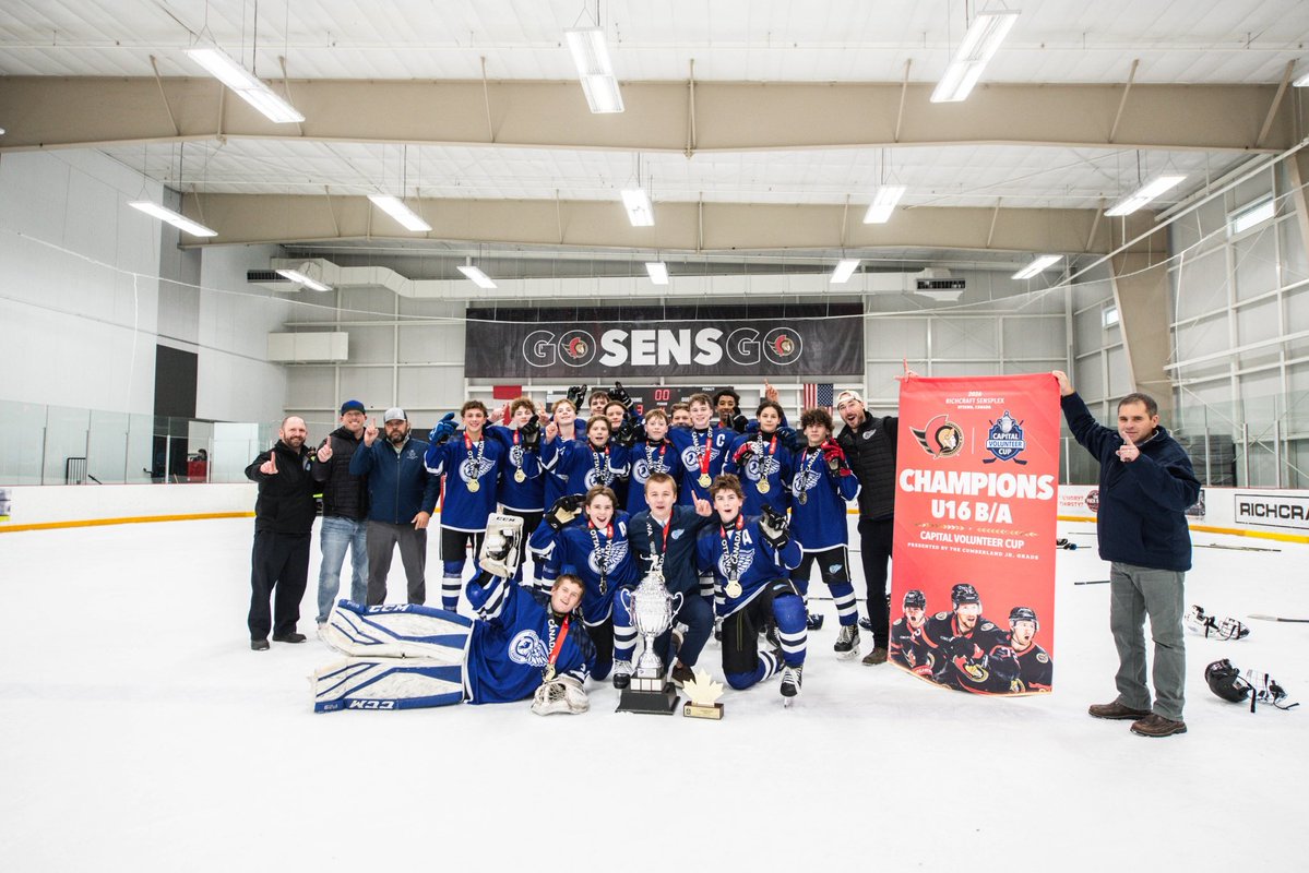 Sensplex's tweet photo. Congratulations to our U14 B/A, U15 B/A, U16 B/A and U18 B/A division champions in the #CapitalVolunteerCup! 🏆 https://t.co/lzQJY7Cwdj