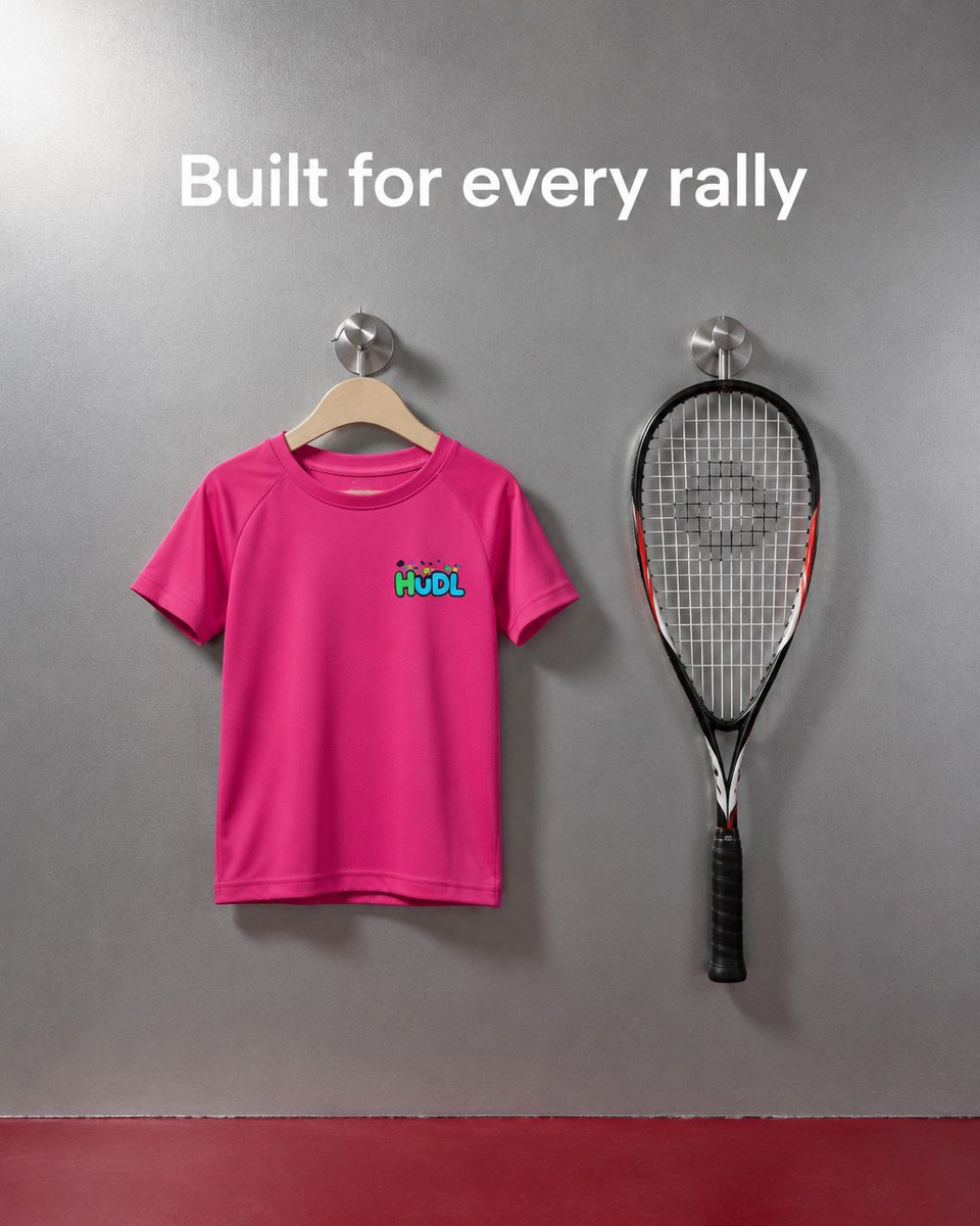 pattersonblz's tweet photo. Small athletes, big game. Breathable fabric keeps them cool through long rallies, while the “I Love Squash” back print adds a badge-like finish. A quiet staple for training and match days. https://t.co/3EeIPeiQSF