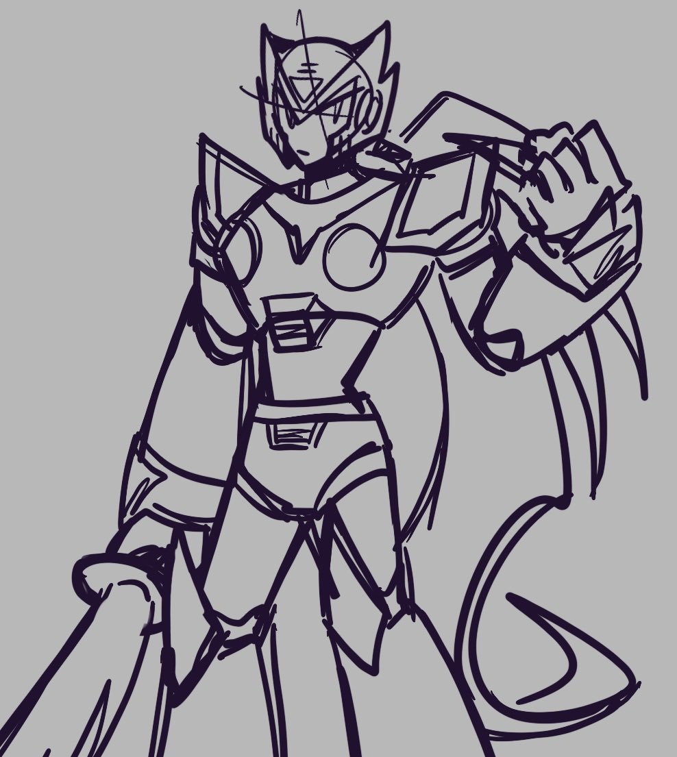 T1MEJUDGED_ALL's tweet photo. I like that Zero guy from Megaman  so I’m figuring out how to draw him https://t.co/1VYlawmvvJ