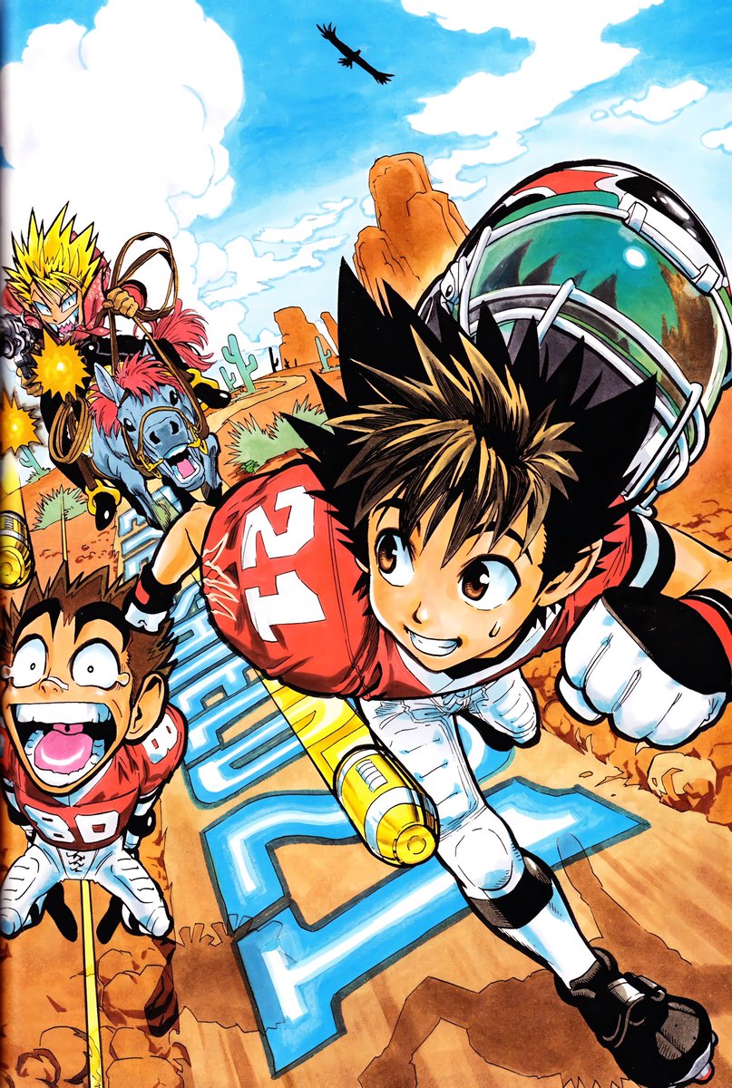 retroanme's tweet photo. Eyeshield 21 (2002) https://t.co/fG8ziEmco9