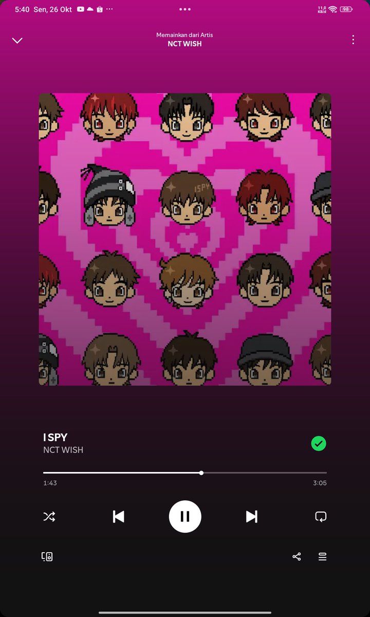 jenomengg's tweet photo. 🕵‍♂️  I SPY STREAMING PARTY ✨️

NCT WISH 'I SPY' on Spo/YuMu

‼️ DON'T BREAK THE CHAIN ‼️

I SPY YOU WITH NCT WISH
#WISHzenSTREAMINGPARTY
#WISHforOurWISH
#NCTWISH_ISPY https://t.co/AiLdrimROJ