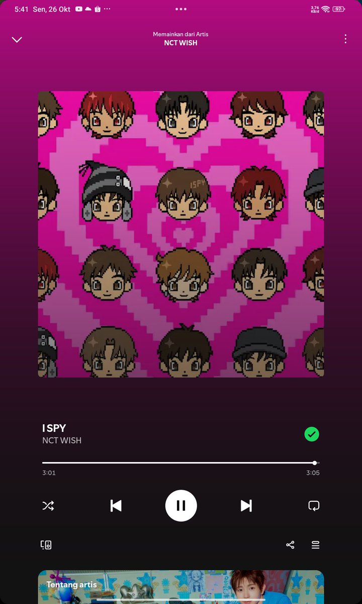 jenomengg's tweet photo. 🕵‍♂️  I SPY STREAMING PARTY ✨️

NCT WISH 'I SPY' on Spo/YuMu

‼️ DON'T BREAK THE CHAIN ‼️

I SPY YOU WITH NCT WISH
#WISHzenSTREAMINGPARTY
#WISHforOurWISH
#NCTWISH_ISPY https://t.co/AiLdrimROJ