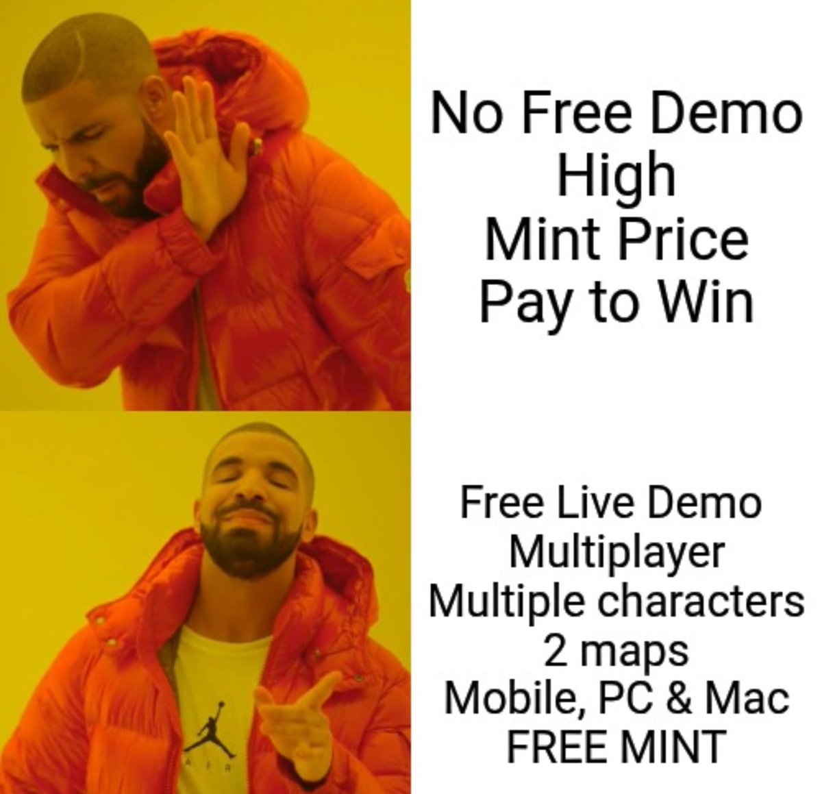 SabongEvoGame's tweet photo. Stop getting cooked by mid mints

Free live demo → Free mint

Send it 🚀 https://t.co/hG8A7a1oWE