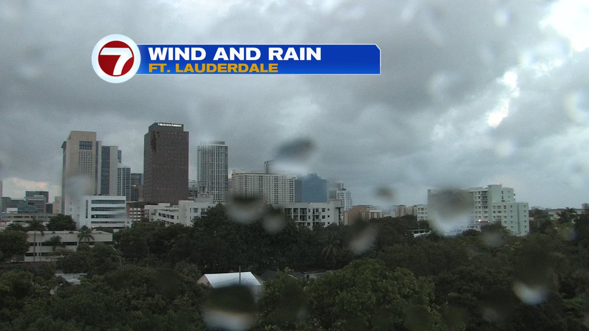 7Weather's tweet photo. Gloomy and wet at sunset.  Here's a look at Ft. Lauderdale, right now. https://t.co/IpNhsQhU0w