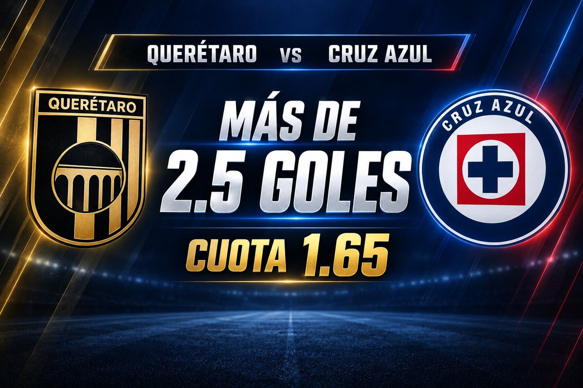 SistemaZcode's tweet photo. ⚽ Todos van con Cruz Azul ante Querétaro. Con razón: el modelo le da 54% de ganar.

Yo veo goles: el modelo da 64% a que haya más de 2.5 goles; la cuota, 57%.

Recomendación: Más de 2.5 goles, cuota 1.65.

Pero ojo, si Cruz Azul se adelanta, puede enfriar el partido. https://t.co/xdv87Omzl9