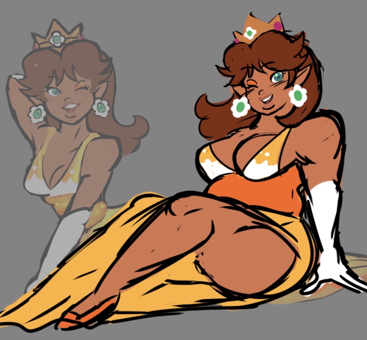 UnluckyClover0's tweet photo. Ppl wanted her fat so here <3 quick sketch https://t.co/TGA2fcx2NR