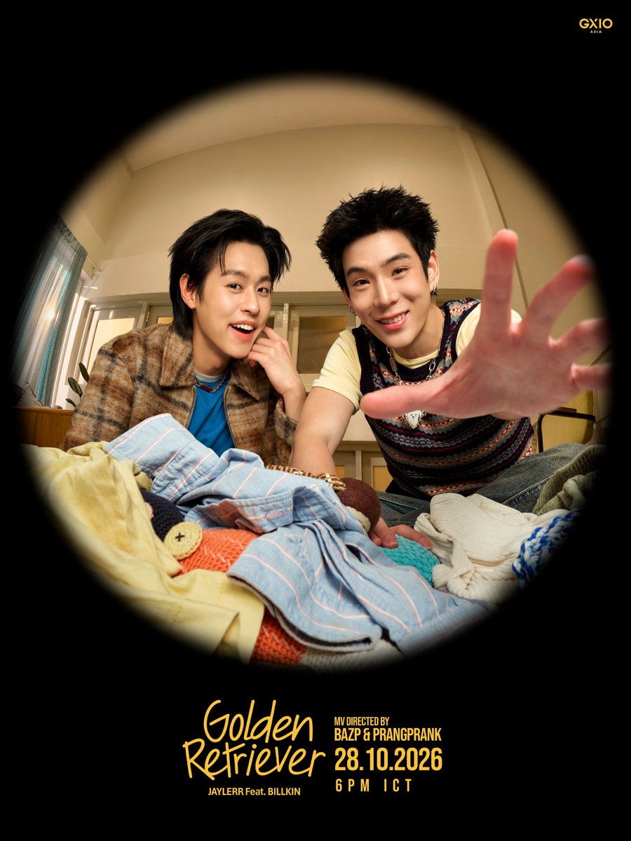GX10_ASIA's tweet photo. ‘Golden Retriever’ - JAYLERR Feat. BILLKIN

Key Visual [DOG’S-EYE VIEW VERSION]

Pre-Save Now: https://t.co/gor1sANgzN

@JJksnp  x @Billkin_Ent 🐶 🐶

#GoldenRetriever_JJBK
#JAYLERR #Bbillkin
#GX10_ASIA #BillkinEntertainment https://t.co/PHyJrV2Rpc