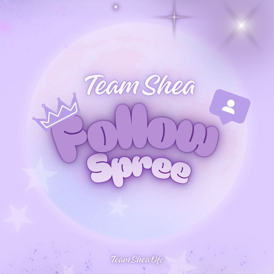 OFCTeamShea's tweet photo. 📢 𝐒𝐇𝐄𝐀 𝐒𝐓𝐀𝐍𝐒’ 𝐅𝐎𝐋𝐋𝐎𝐖 𝐒𝐏𝐑𝐄𝐄!!

Follow, connect, and show some love to your fellow Shea stans! Let’s make our timeline more active and continue spreading love and support for our girl. 

Drop your @ below, follow fellow stans, and let’s connect! 👇🏻

#SheaValerio