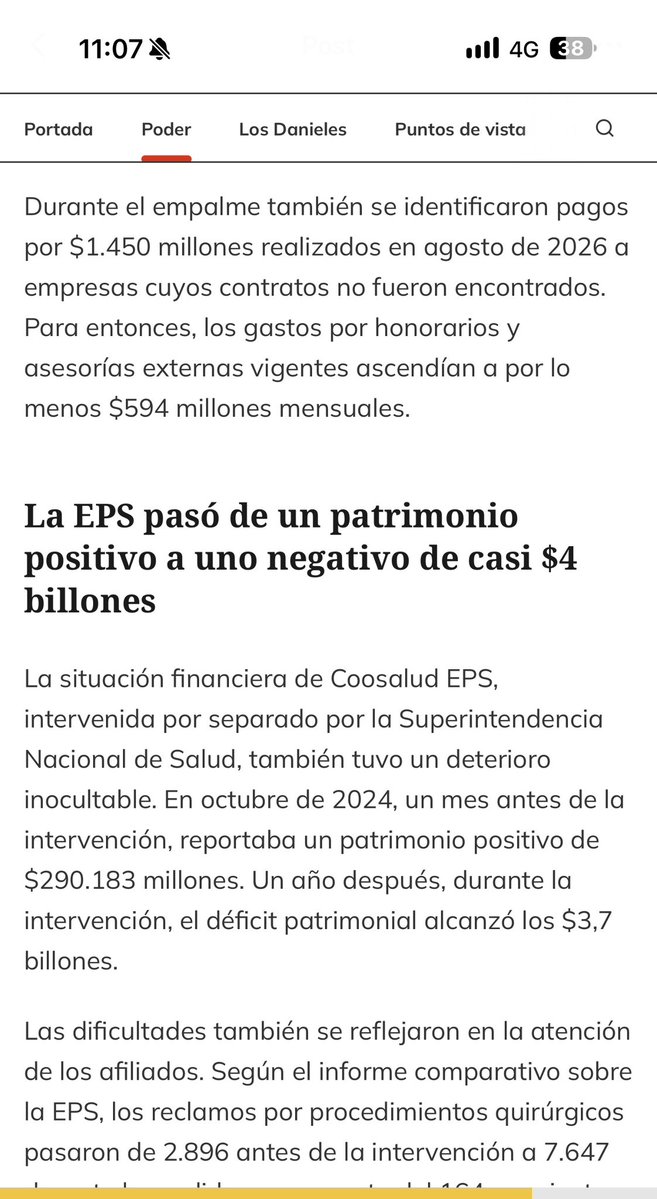 LuzMaSierra's tweet photo. Otra vez hay que decir: si por algo debieran juzgar y eventualmente condenar al expresidente Gustavo Petro es por el desastre que provocó en la salud de los colombianos. 

Está investigación de @estoescambio muestra cómo nombraban a cualquiera como interventor. En el caso de Coosalud usaron plata de la EPS para pagar en casinos y sitios de adultos. 

¡infames!