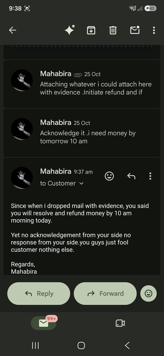 mahabira01's tweet photo. @Flipkart @flipkartsupport you guys are ass hole who just speaks like dogs and do nothing.yesterday u gave a call to submit evidence i sent recording proof everything and u asked that by morning 10 am today you will refund money .what u did gandu service and nothing. https://t.co/tYeOv5vK8K
