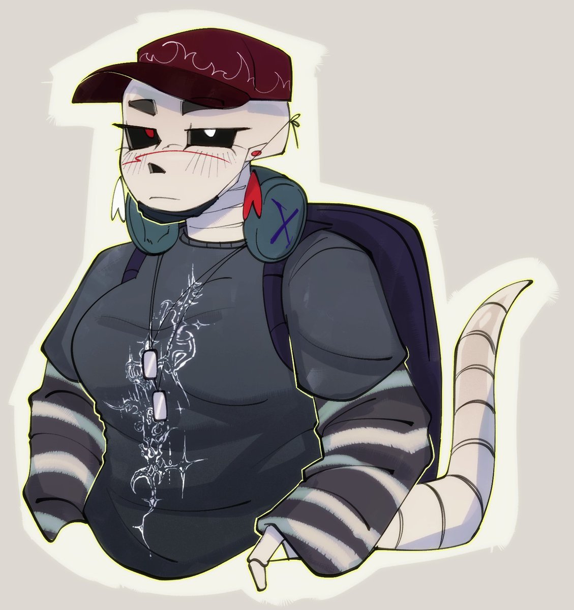 Sobras_S's tweet photo. Obviously I had to do Cross~

She would definitely be a girl who gets into a lot of fights

#CrossSans
#Lesbian https://t.co/Ud1qRX7PMk