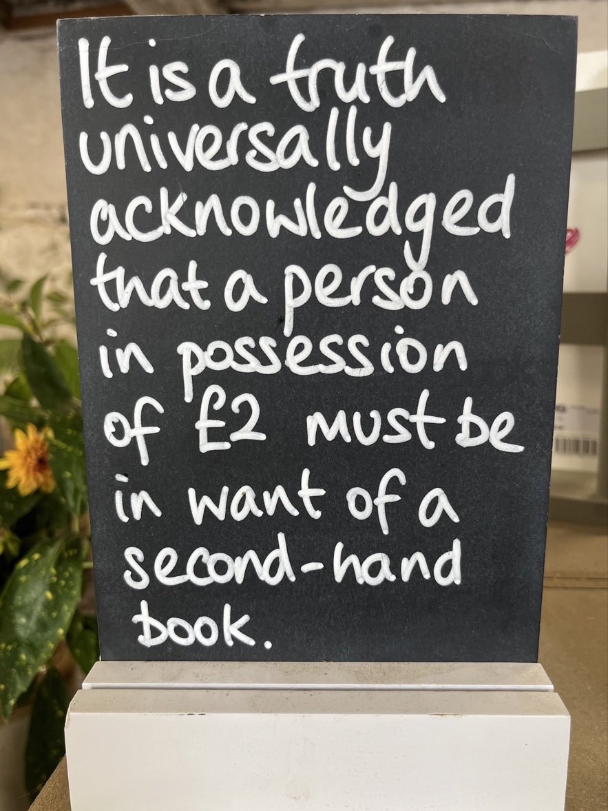 TulipHeather's tweet photo. #AlphabetChallenge
#WeekQForQuotes
Spotted in the NT second- hand book shop at Avebury, Wiltshire 🙂 https://t.co/JKyLHLJq0k