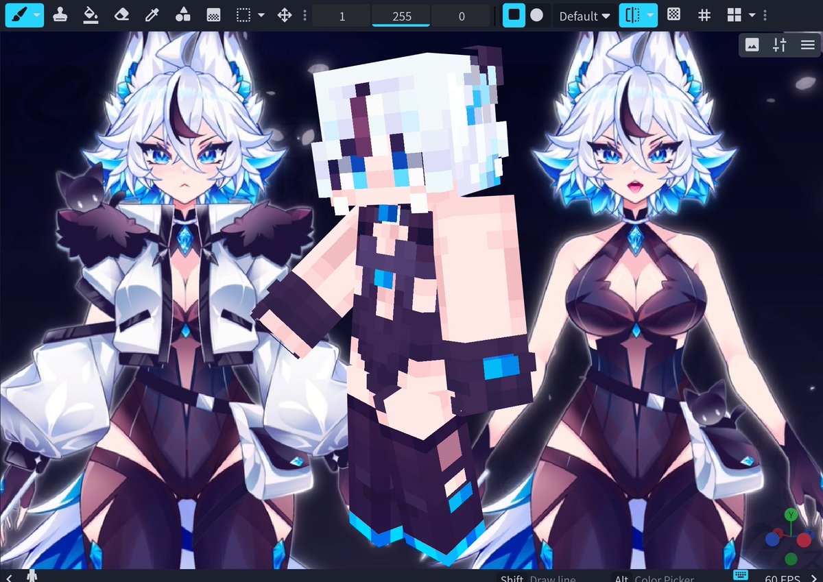LifeVsShiraz's tweet photo. ✦ Removing ai from your feed with 4 of my Minecraft Skins  ✧ https://t.co/o8qXEtIkk3