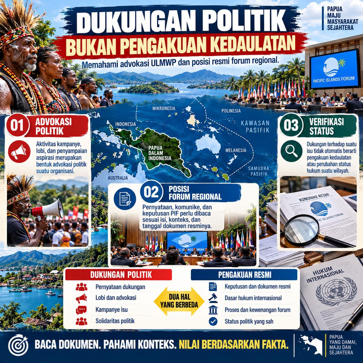 Jimjnyu's tweet photo. Advokasi politik ULMWP tetap harus dibedakan dari pengakuan resmi biar ga memperkeruh info tentang Papua #PapuaNKRI #PapuaIndonesia #PapuaDamai https://t.co/J02mTuqnwv