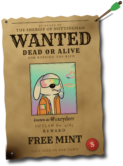 0xRyderr's tweet photo. GIVEAWAY: 4x WL for @robtown_rh 

A pixel-style game centered around the concept of robbing the rich.

build by @wingmanrh, he previously built projects with @thefirmbrokers

The collection reached an ATH of 0.037 ETH, while $9TO5 hit an ATH of $1M.

Rob Town details:

> supply: TBA
> time: TBA
> price: FREE
> chain: Robinhood

To enter:   

✅ Follow @robtown_rh and @0xRyderr
✅ Like and retweet this post
✅ Comment your wallet

Winners picked in 24h

Additionally, you can enter the game to build your house, raid, defend.

Every win earns tickets toward the FREE MINT

The best thieves can score rare pieces.

Join my crew and let’s rob the rich.👇