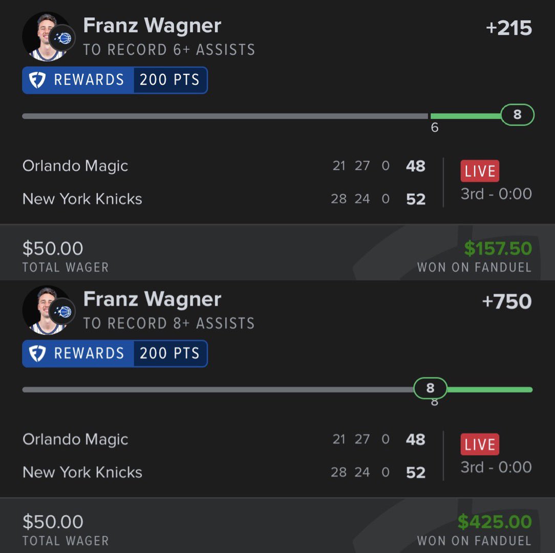 fitzmagic13's tweet photo. FIRST HALF MAX‼️‼️

+215✅
+750💰💸💵🤑💎🪙

First of the season, enjoy the good days!🍾

You should consider joining ⬇️💚 

https://t.co/U4IsjZwc26 https://t.co/hWqTc3nl2S