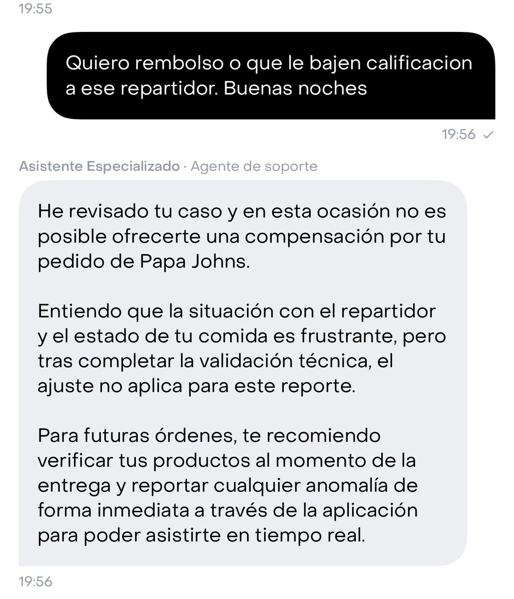 WeroNews_Inc's tweet photo. 🚨REPARTIDORES DE @RappiMexico EYACULAN EN LAS PIZZAS DE LOS CLIENTES 🚨

Los repartidores de la plataforma de entrega están entregando los pedidos despedazados y ademas eyaculan en los alimentos de los clientes, la empresa se deslinda y no proceden las quejas ni reclamaciones. https://t.co/26meqymS8S