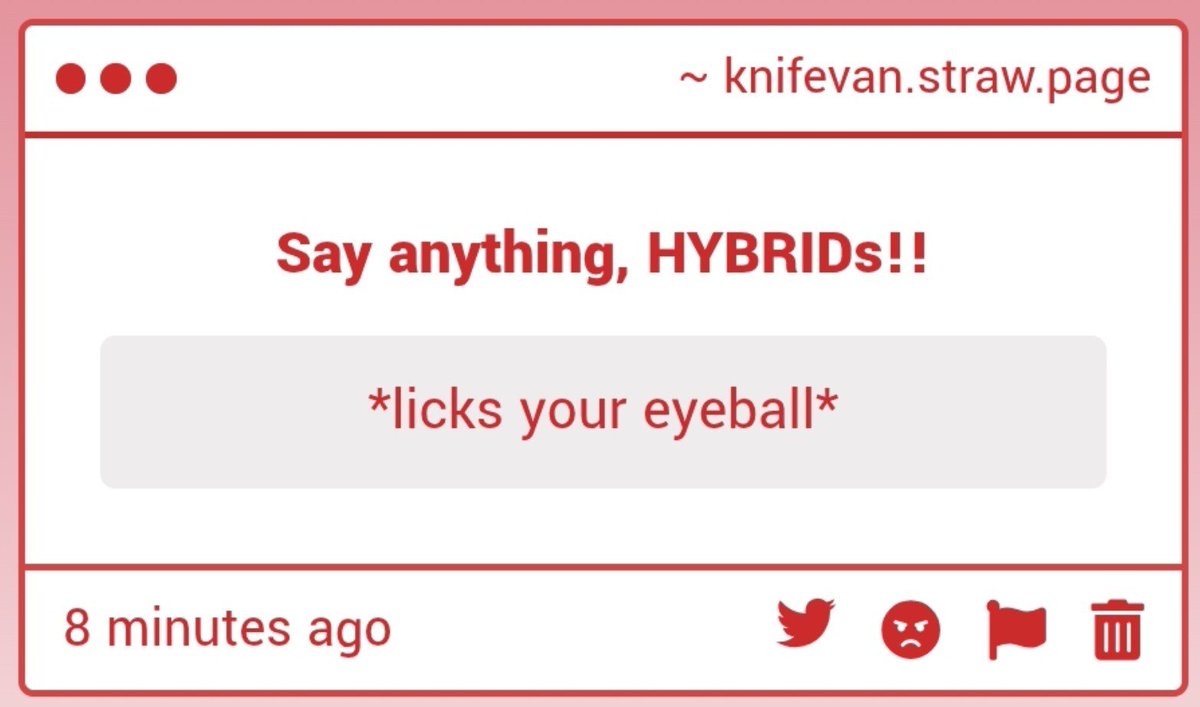 knifevan's tweet photo. WHAT THE FUCK IS YOUR PROBLEM *licks your eyeball harder* https://t.co/BCptEFQ0qv