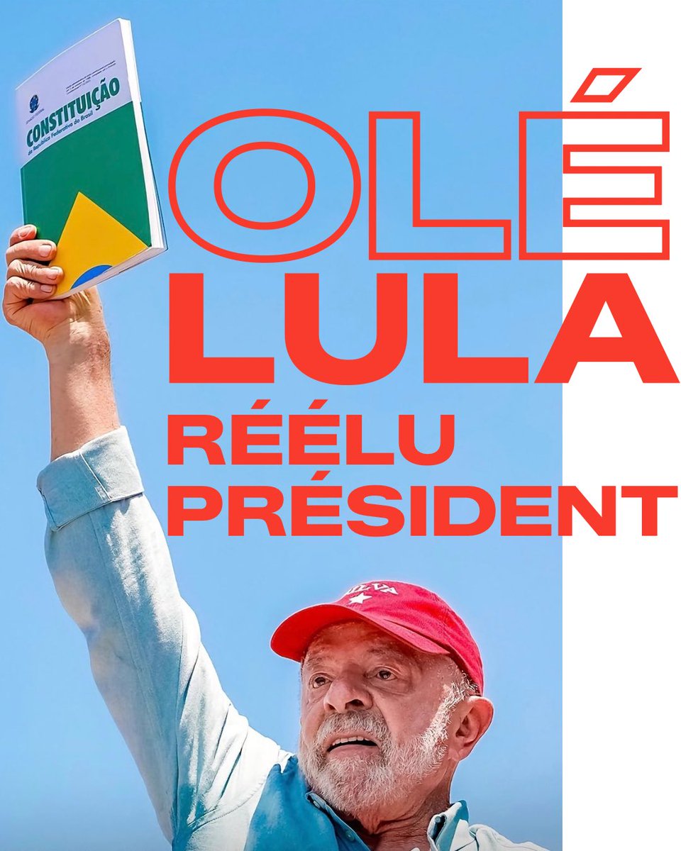 ericcoquerel's tweet photo. 🇧🇷✊ Bravo au peuple brésilien qui s’est rendu en masse dans les bureaux de votes, et au camarade @LulaOficial qui a réussi à déjouer les pronostics, et à vaincre le candidat d’extrême-droite Bolsonaro et ses alliés impérialistes et technofascistes américains !

C’est une grande leçon pour le monde entier 
#LulaPresidente
