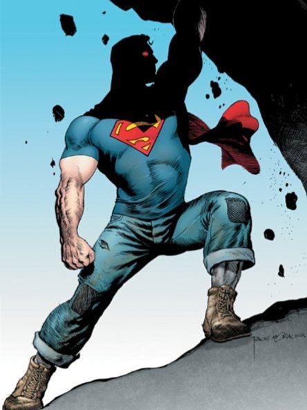 BigBlueFarmboy's tweet photo. It's a shame that Grant Morrison and Rags Morales's Action Comics didn't exist yet back when this episode aired. 

They could've easily had Tom Welling rocking this outfit... https://t.co/RDEtuYMaXM