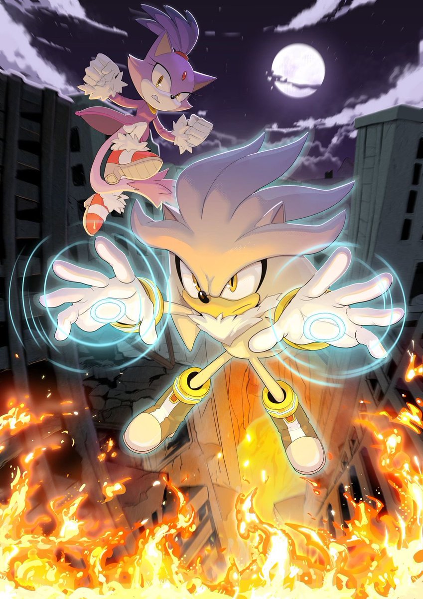 iblisstrigger11's tweet photo. New Rumors Suggest that "Silver The Hedgehog" and "Blaze The Cat" will be appearing in a post-credit scene for the upcoming 'Sonic The Hedgehog 4' movie

[Via: @MacMonsterArt] https://t.co/LRznsikbT9