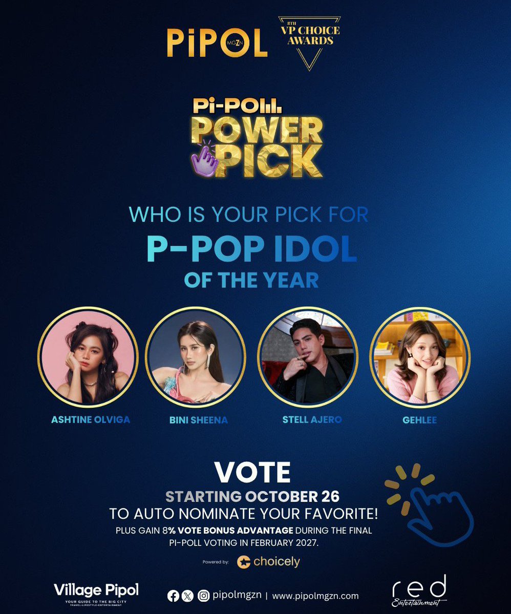 TeamGehlee's tweet photo. our Gehlee is nominated in VP Choice Awards 🏆

To cast your vote, download VPCA app or visit their website https://t.co/SBypAlrpsv
https://t.co/SBypAlrpsv, follow their Voting Rules and ta-da~! 🗳️ #TeamGehlee #VPChoiceAwards

#Gehlee | Gehlee Dangca https://t.co/D1G2eihils