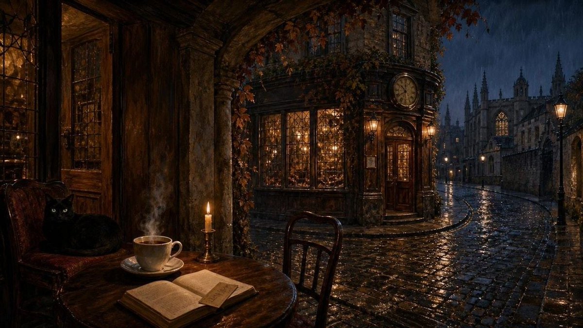 mochiloficafe's tweet photo. A Monday morning table by the window, candle lit, rain still waiting at the corner. Slow dark academia piano for an unhurried hour of reading at Mochi Cafe 📖
https://t.co/KQfw2n7kiQ https://t.co/iV23luRAUY